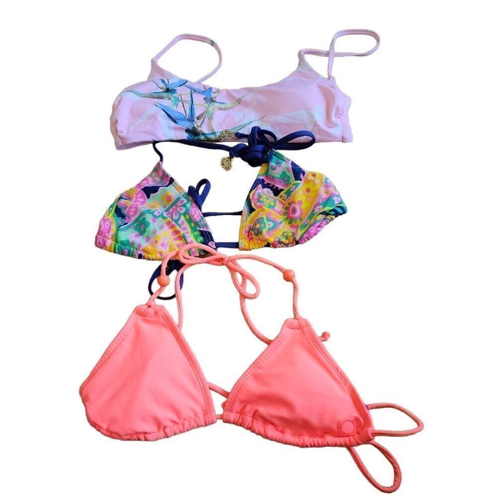 3 bikini tops bundle  Sz XS multicolor padded